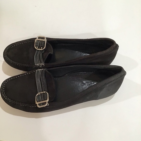 Cole Haan leather slip on loafers size 7.5 B Black flats - Picture 3 of 5